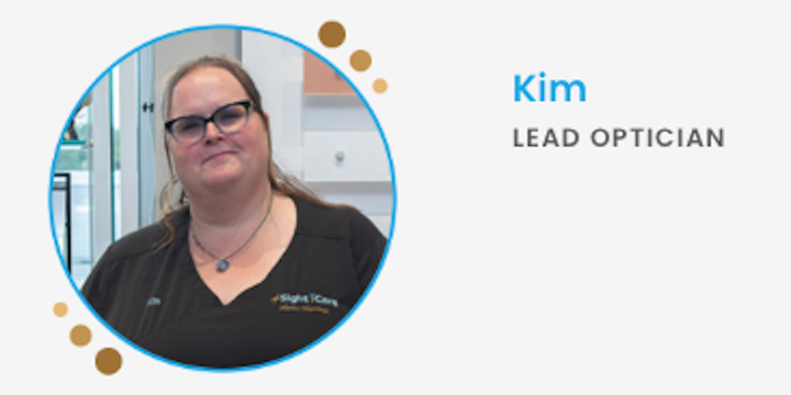 Staff Pick: Kim's frame of choice when she's not wearing contacts is Gucci. She loves the quality and comfort of their mazzucchelli acetate material!