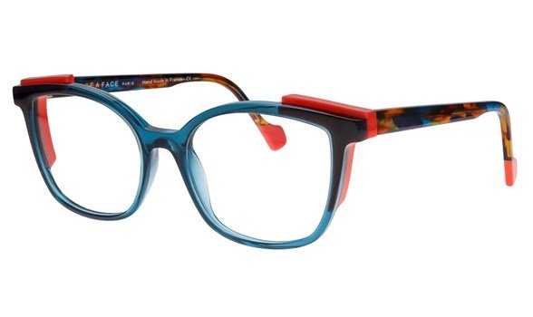 Transparent Oil Blue/Peach