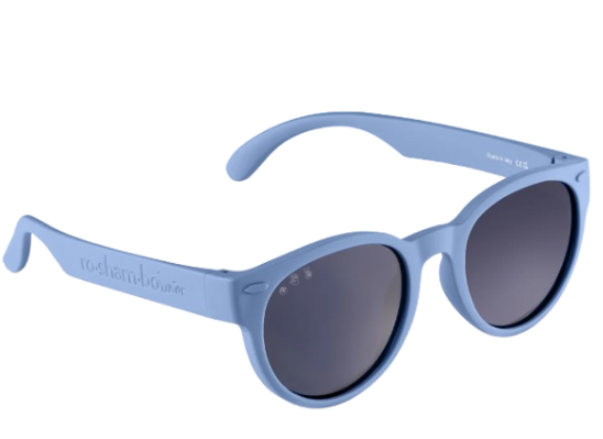 Grey lens/cloudy blue frame