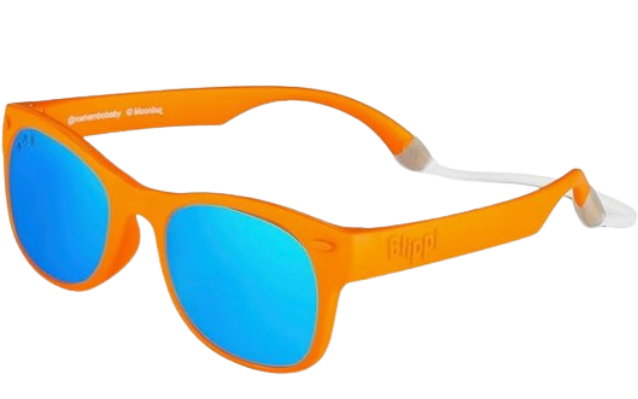 Mirrored blue lens/orange frame