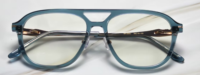 Crystal Blue and Gold