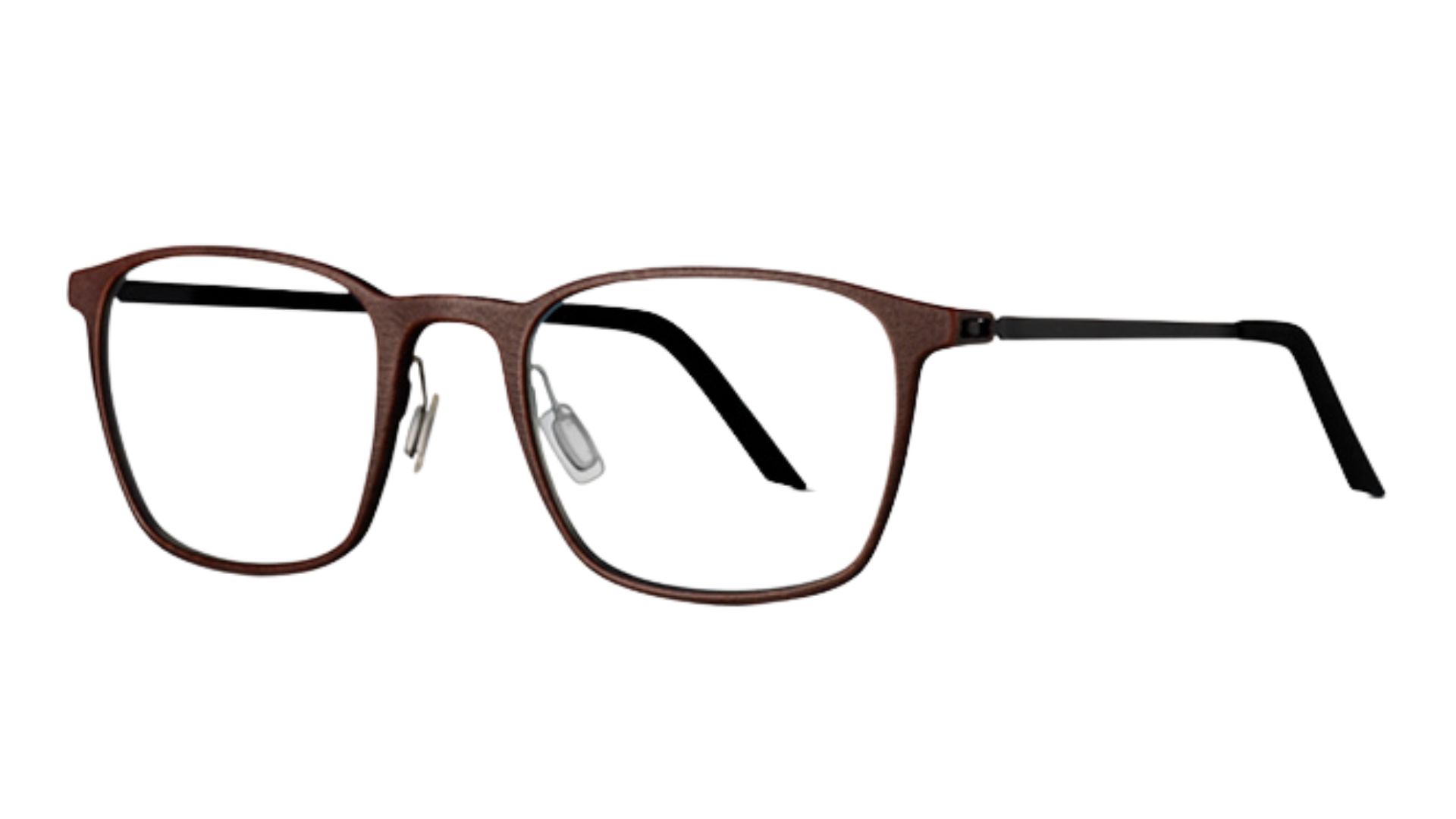 Chocolate Brown - Silver Brushed Temple