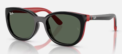 black on rubber red