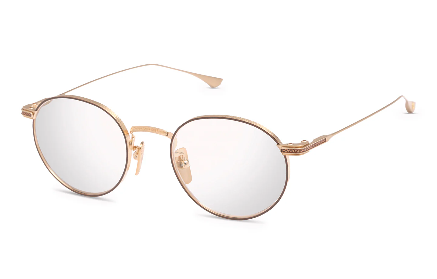 BrushedWhiteGold/Mahogany