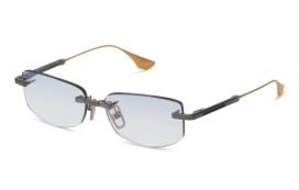 ANTIQUE SILVER - WHITE GOLD W/ DARK TORT TO CLEAR