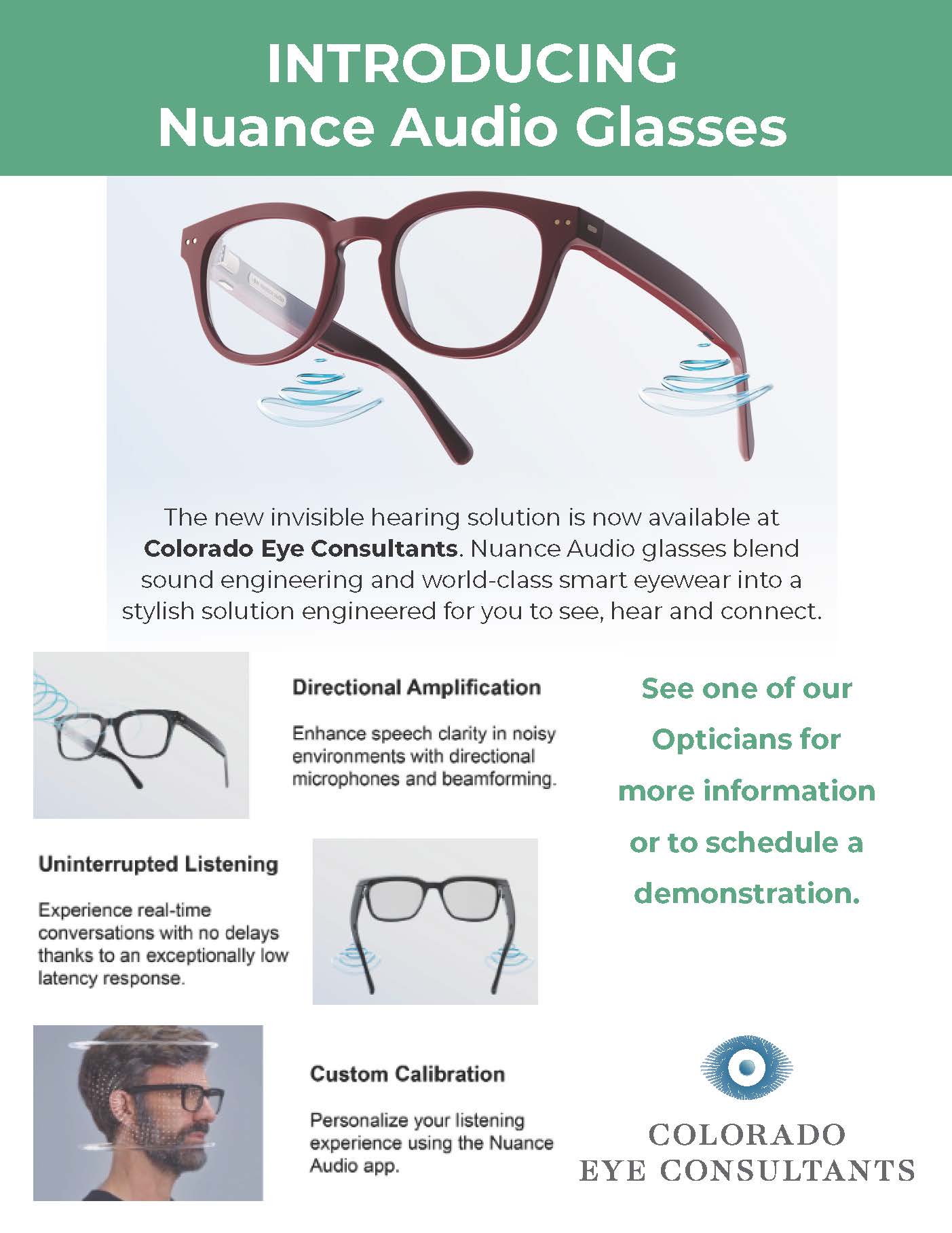 Nuance Audio Glasses now available at our optical.