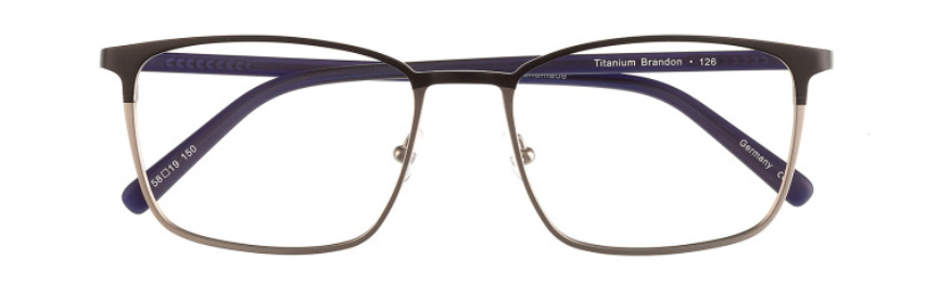 126-Navy/Brushed Silver