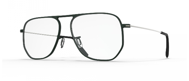 1707-Hunter Green/Brushed Silver