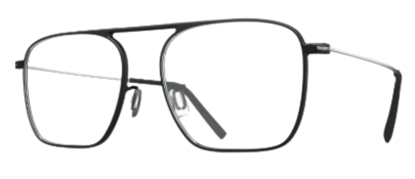 1852-Blackfin Black/Satin Silver