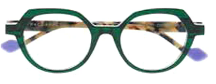 1107-Transparent Striped Dark Green 