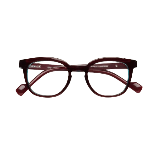 Dark red / Turquoise
