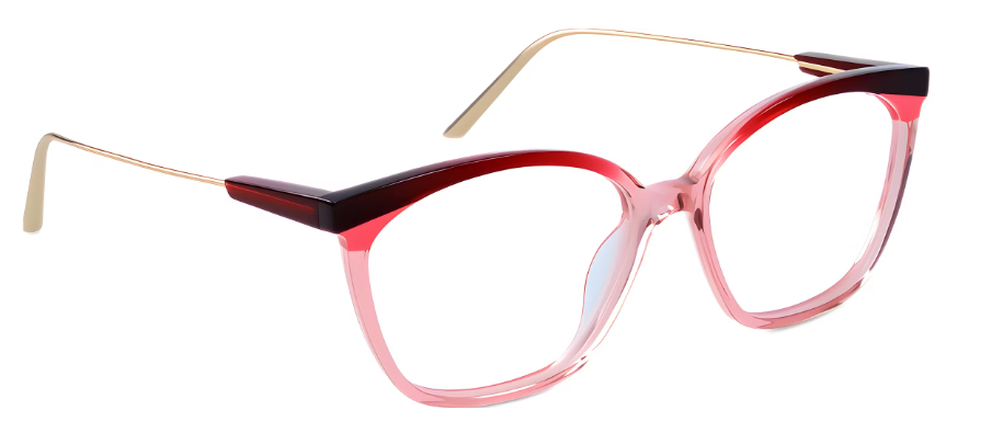 Merlot + Wild Rose + Pop Coral/ Shiny white gold