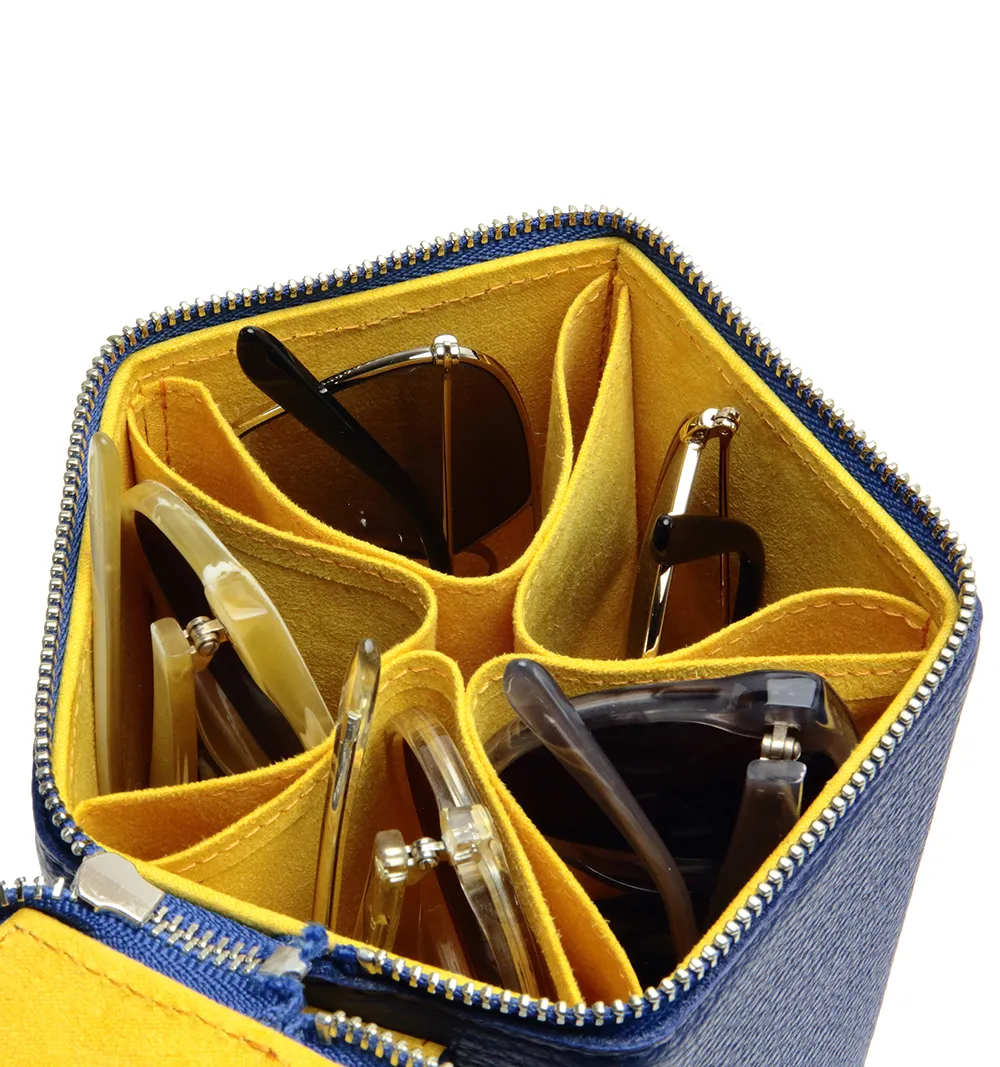 PENTAGONAL PRISM BOX / BLUE/YELLOW