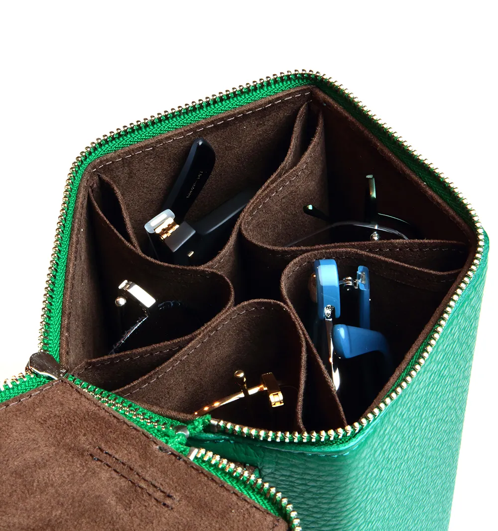 PENTAGONAL PRISM BOX / GREEN/BROWN