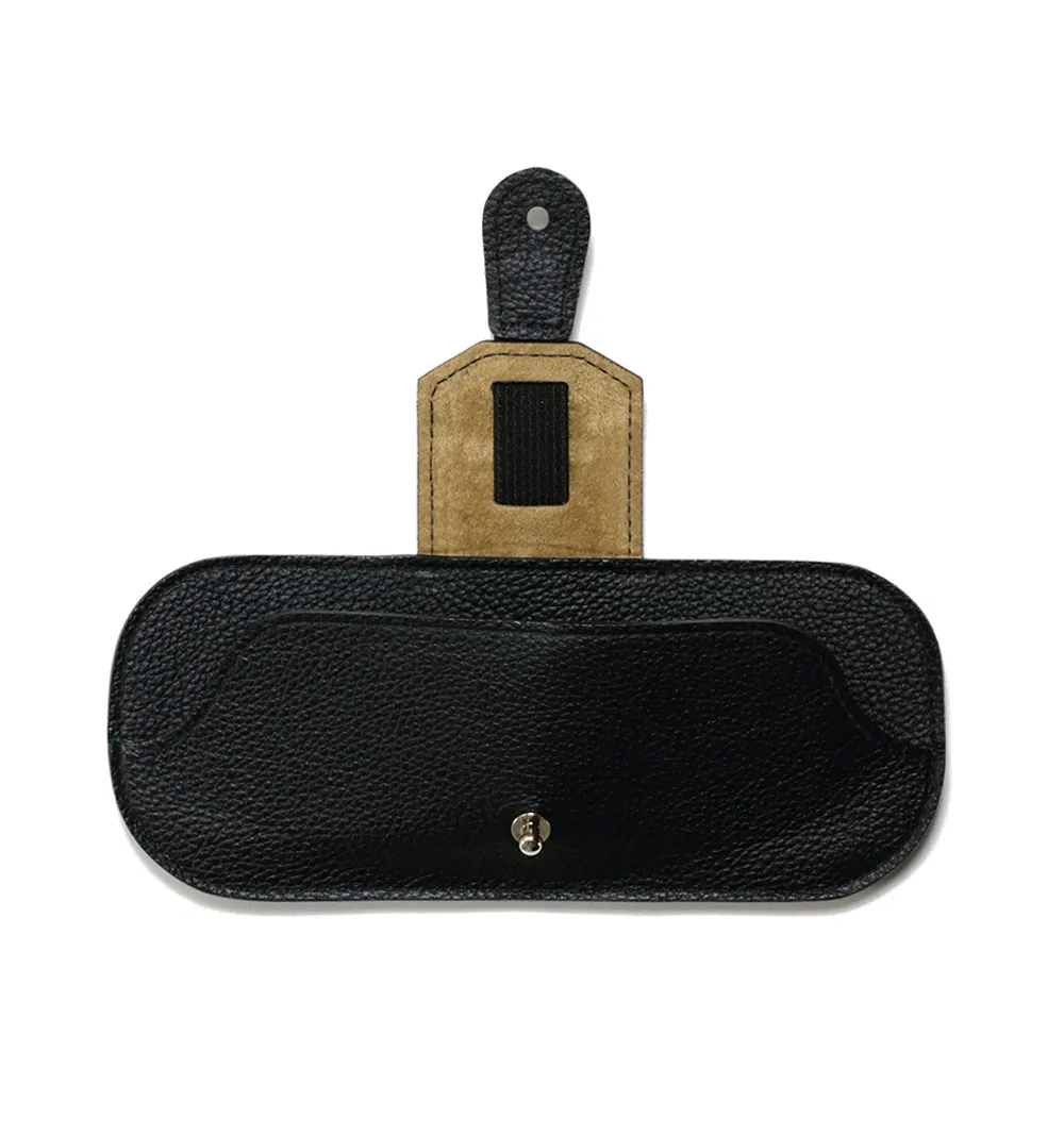 SHRINK LEATHER SMART CASE / BLACK/BEIGE