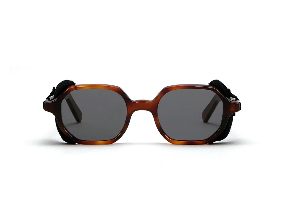 ZANZIBAR FLAP LGR X SEASE / CARBON CASHMERE HAVANA CHIARO