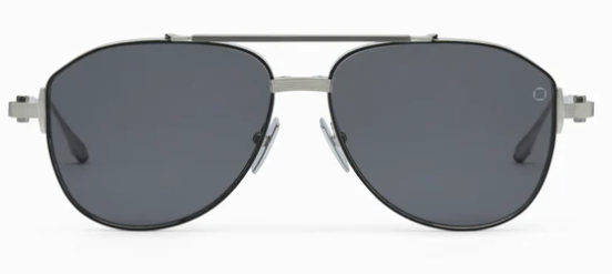 BRUSHED SILVER/BLACK RHODIUM