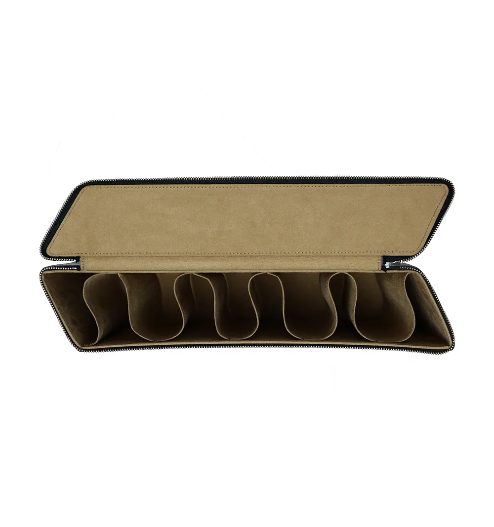 PARALLELOGRAM PRIZM STORAGE BOX / BLACK/CAMEL