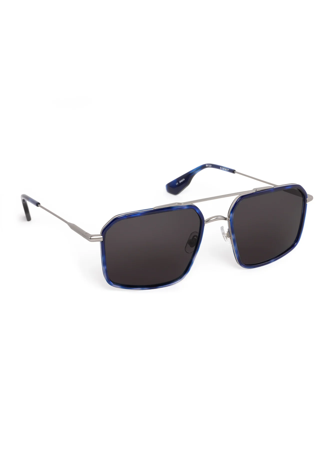 34574 Matte Raw Stnls Stl + Indigo Tort