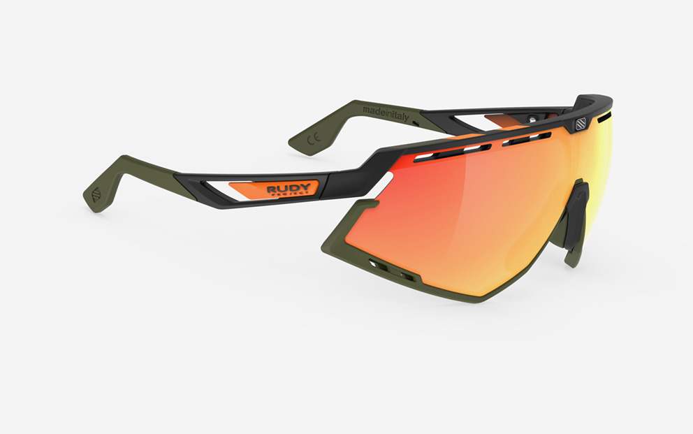 BLACK M/MULTI LS ORANGE STRIPES/OLIVE GREEN BUMPER