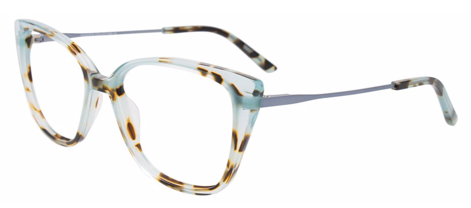 Light Teal & Teal Tortoise / Satin Blue