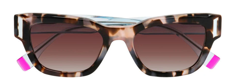 Ocean Blue Tortoise Clear Blue Temple