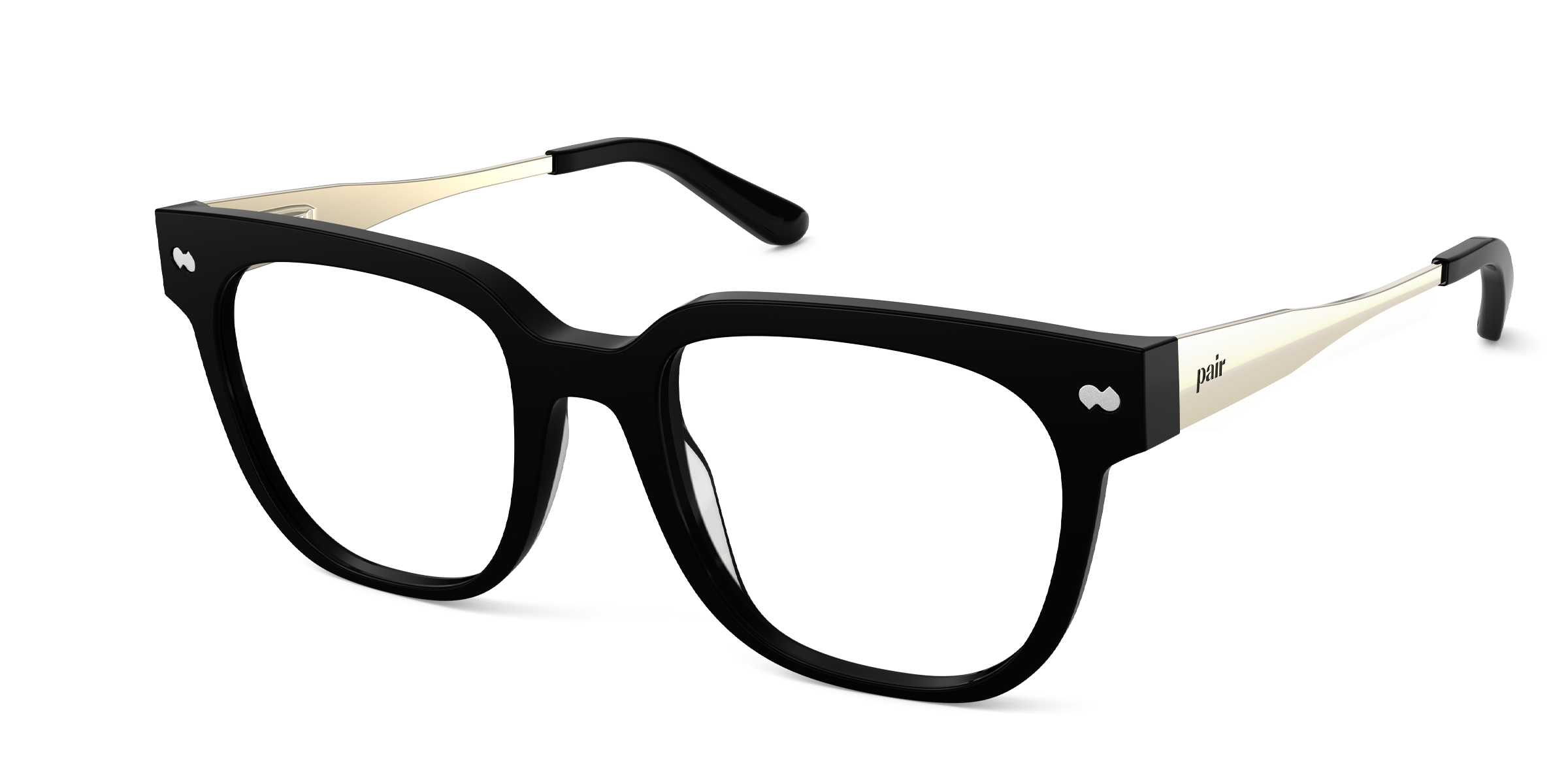Mixed Material Black/Gold
