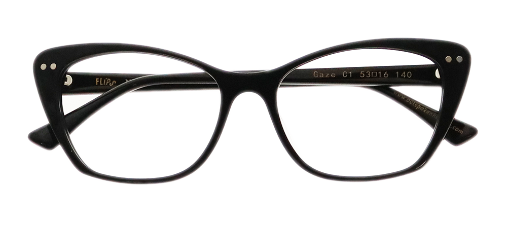 Gaze Pckg W 3 Clips/ Black/ 53/16/140