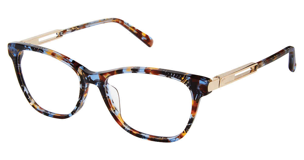 BLUE FLORAL GOLD