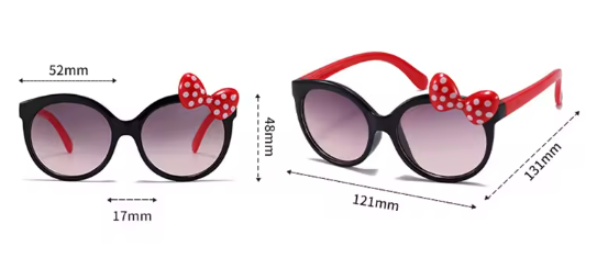 Bowtie Sunglasses / Beige rose pink