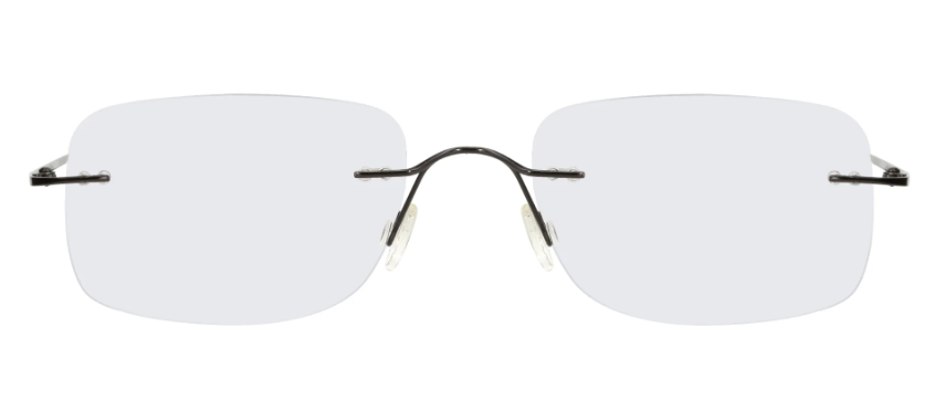 Photo of a Rectangle - Rimless  frame