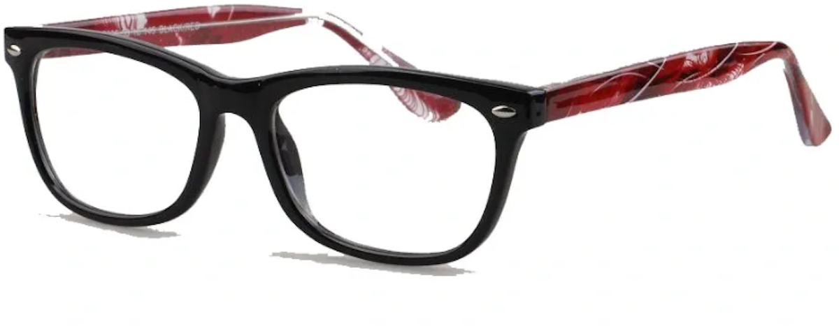 black red