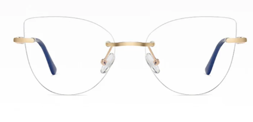 Photo of a Cat Eye - Rimless  frame