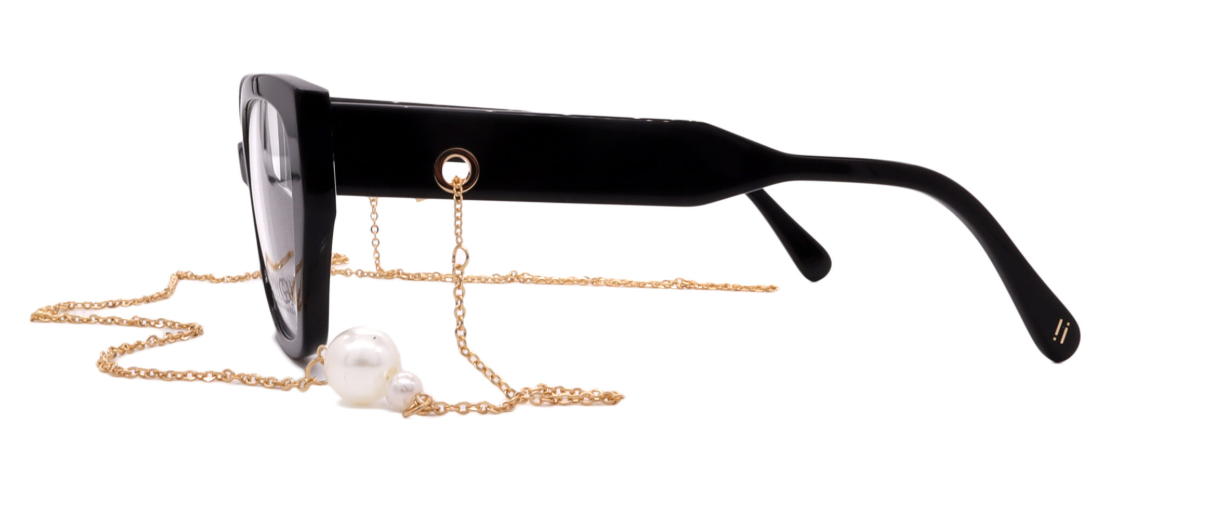 2731 Celine / Black / Gold Chain