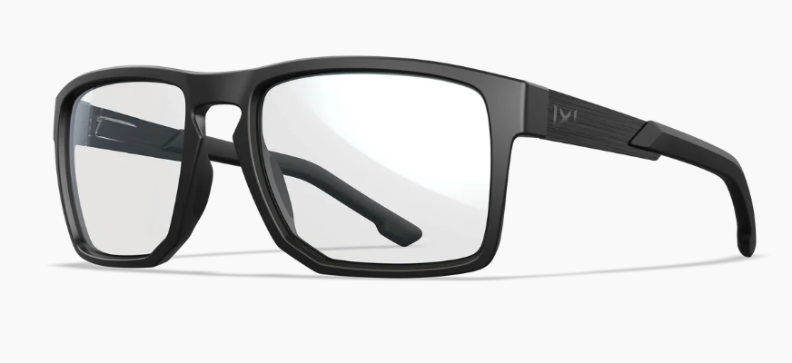 Matte black acetate square optical frames with clean lines and comfortable fit