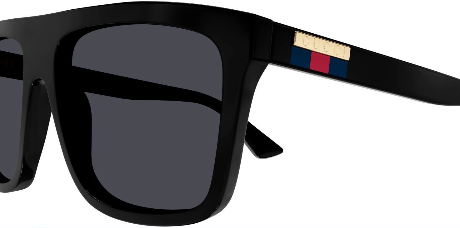 GG0748S / BLACK-BLACK-GREY / CR 39