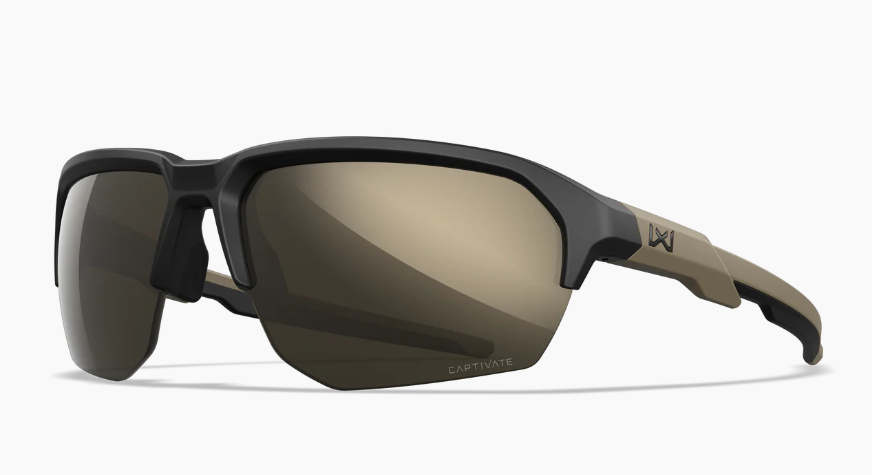 Matte Black and Tan Frame with CAPTIVATE
