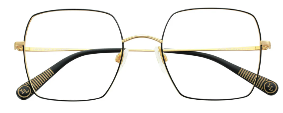 Black/matte gold