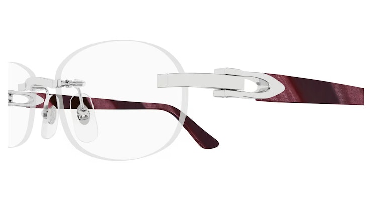 CT0455OJ / Silver Burgundy Transparent