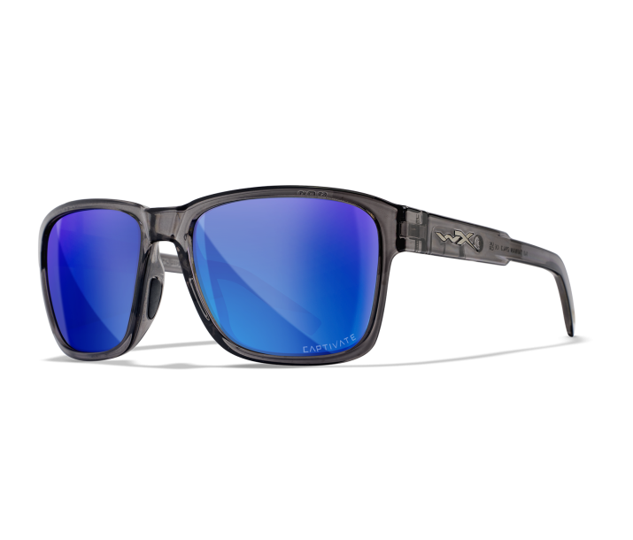 Gloss Crystal Grey/Blue lenses
