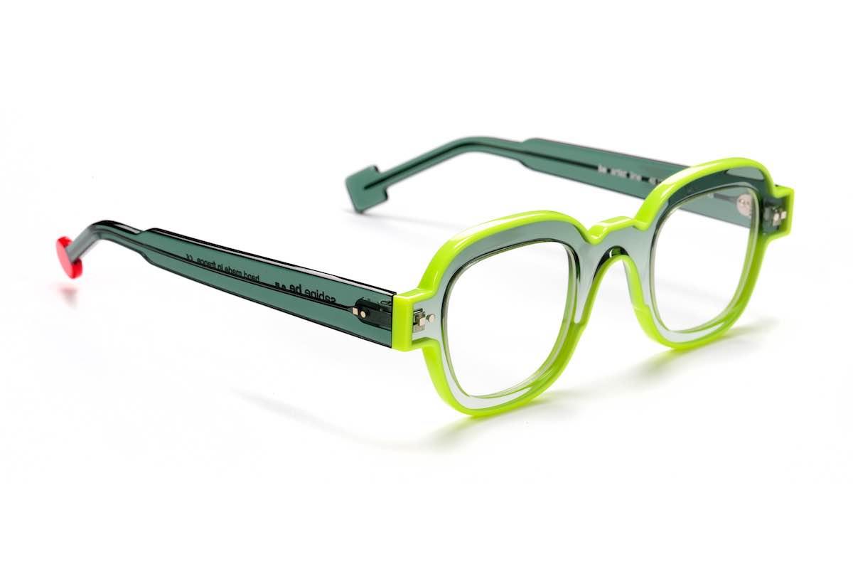 Transparent green/lime green