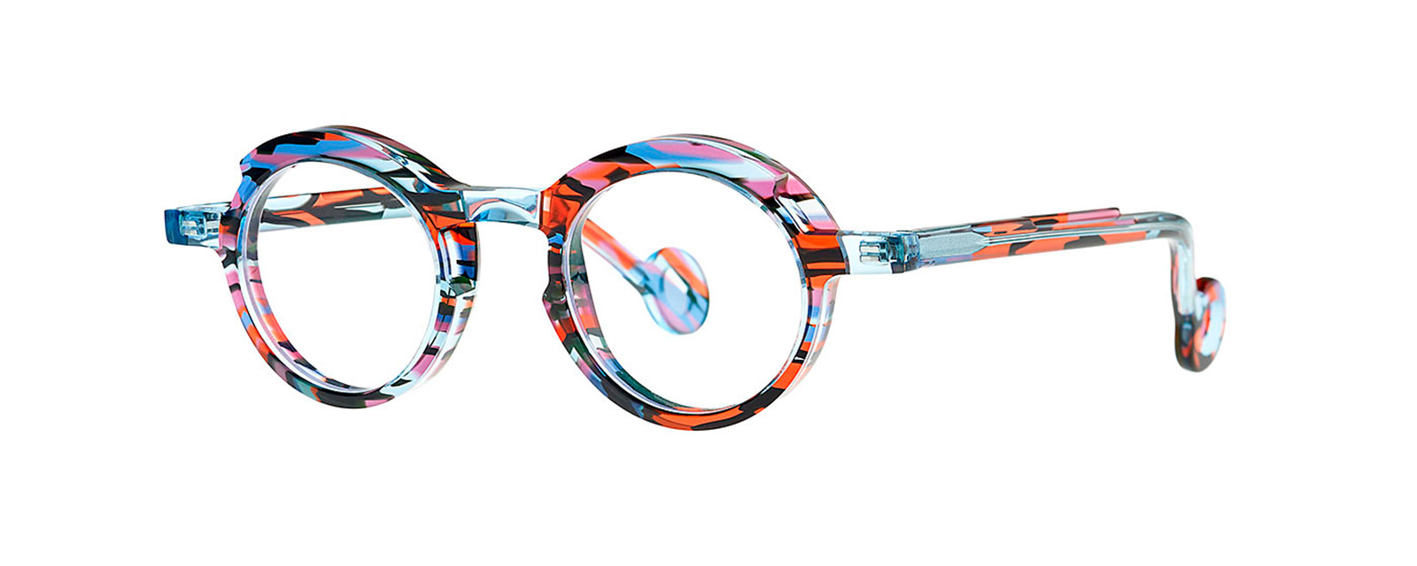 Transp Neon Blue+Blue/red Ecail