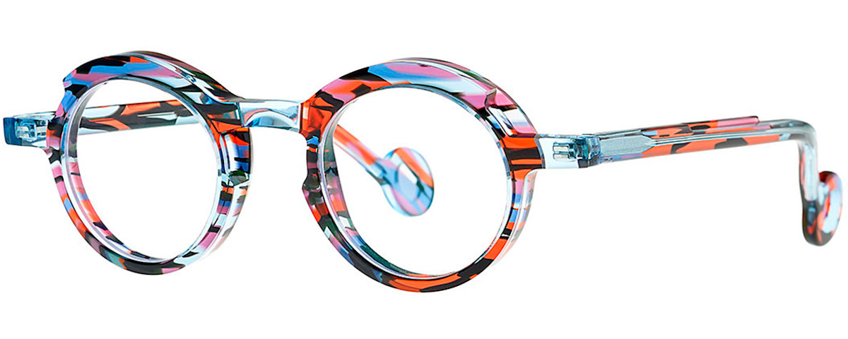 Transp Neon Blue+Blue/red Ecail