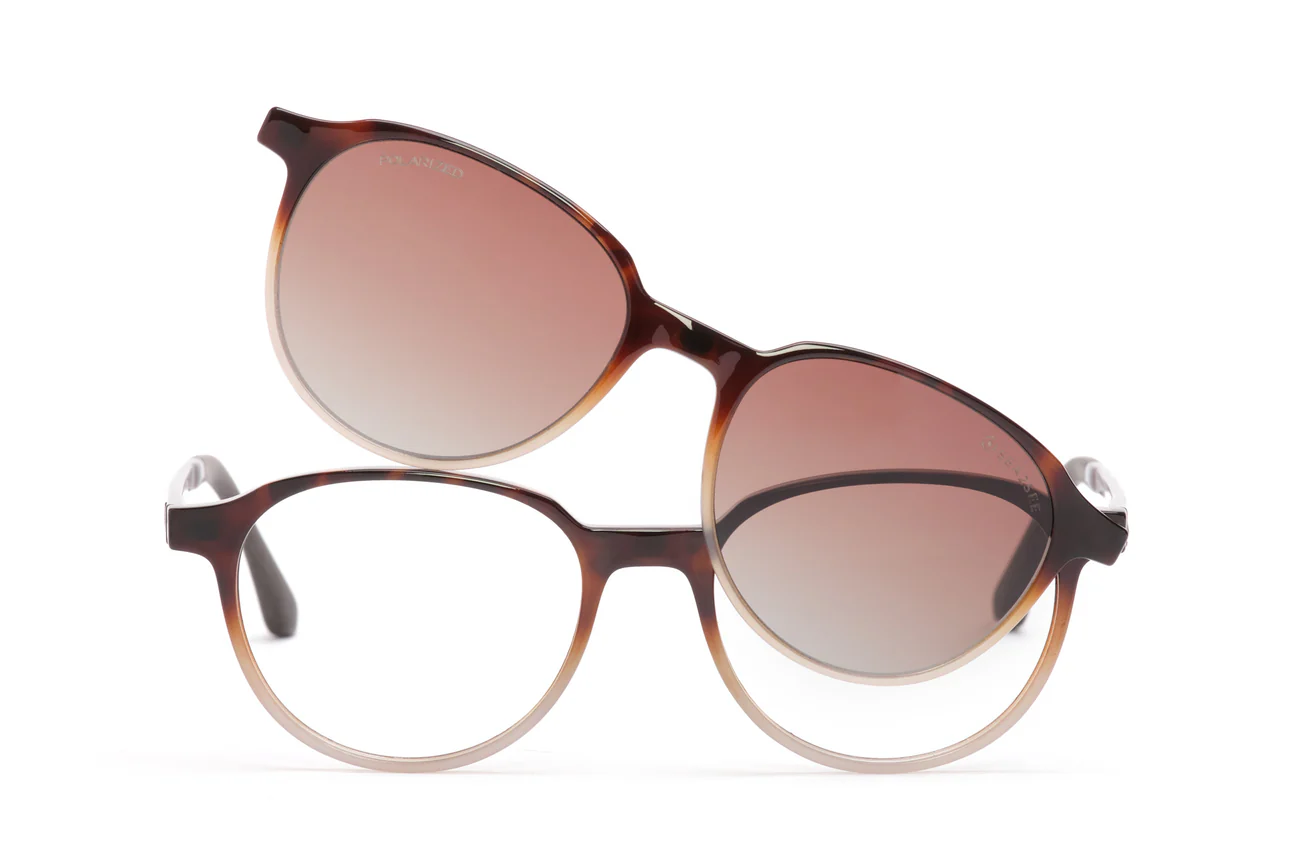 Havana Gray Gradient + Clip w/Brown Pol A/R