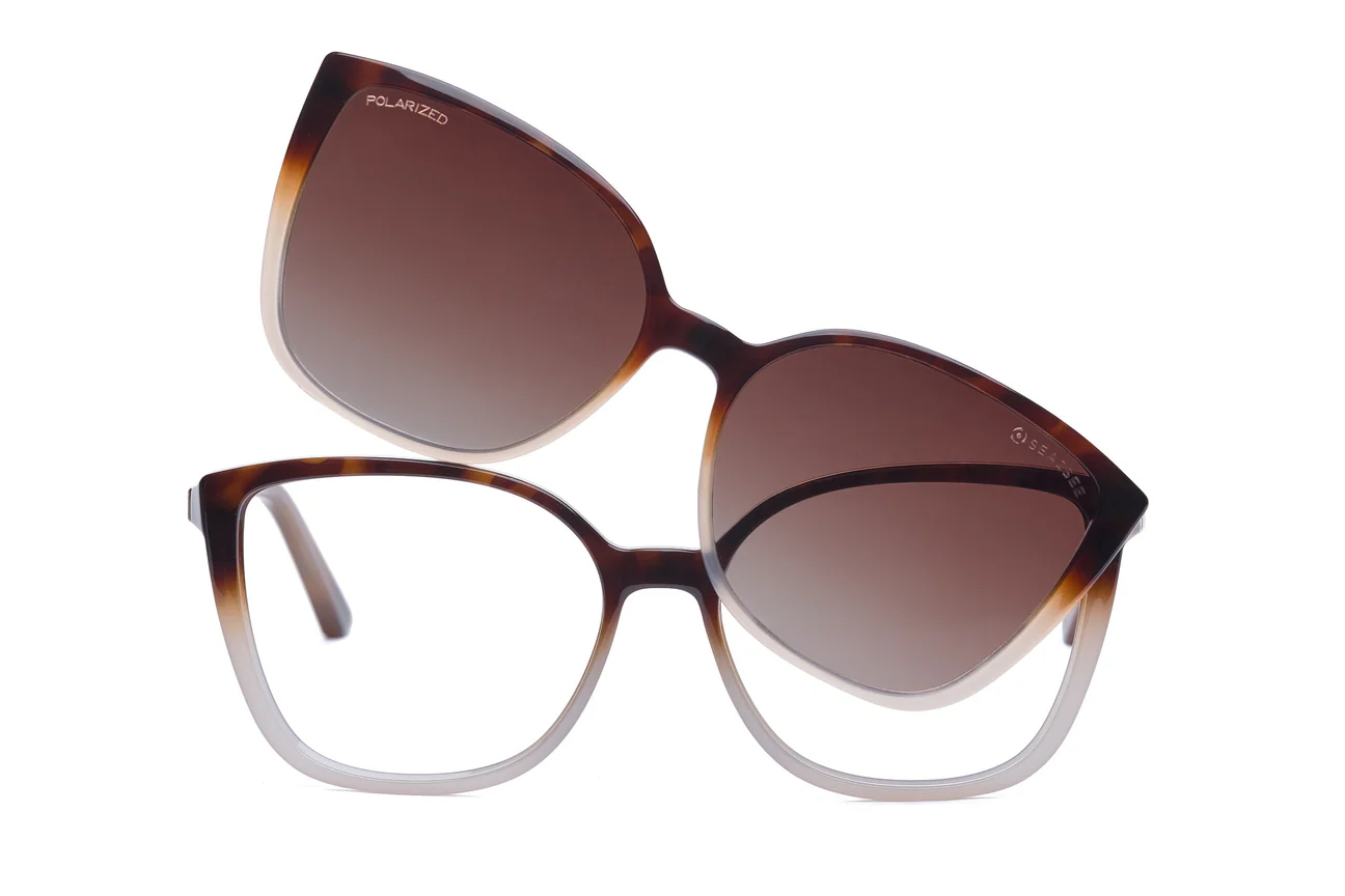 Havana Grey + Clip w/ Grad Brown Polar AR Lenses