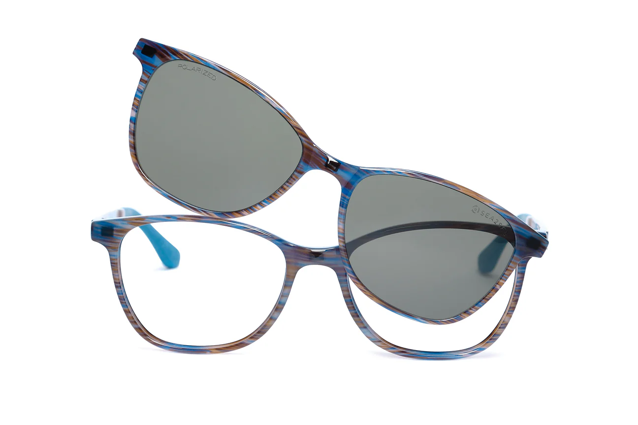 Azur Stripes + Clip w/ G15 Polar AR Lenses