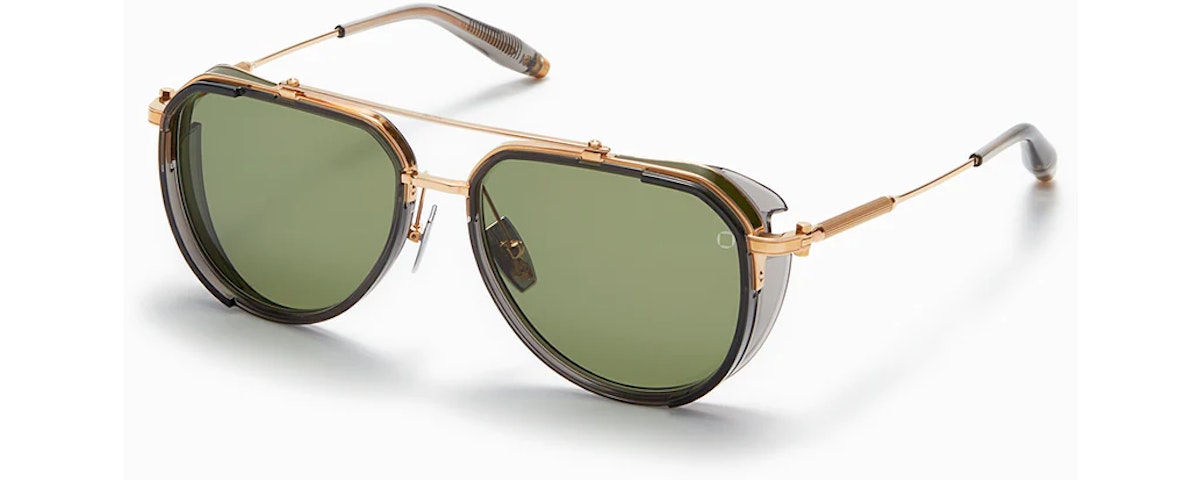 AKS-204B GLD- DRK GRY CRYSTAL