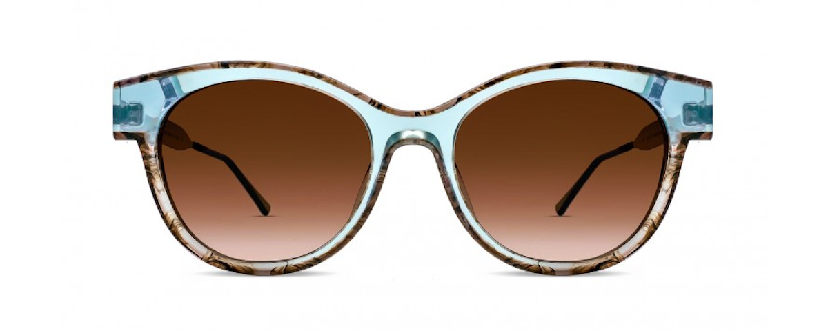 132 TRANSLUCENT MINT GREEN & BROWN