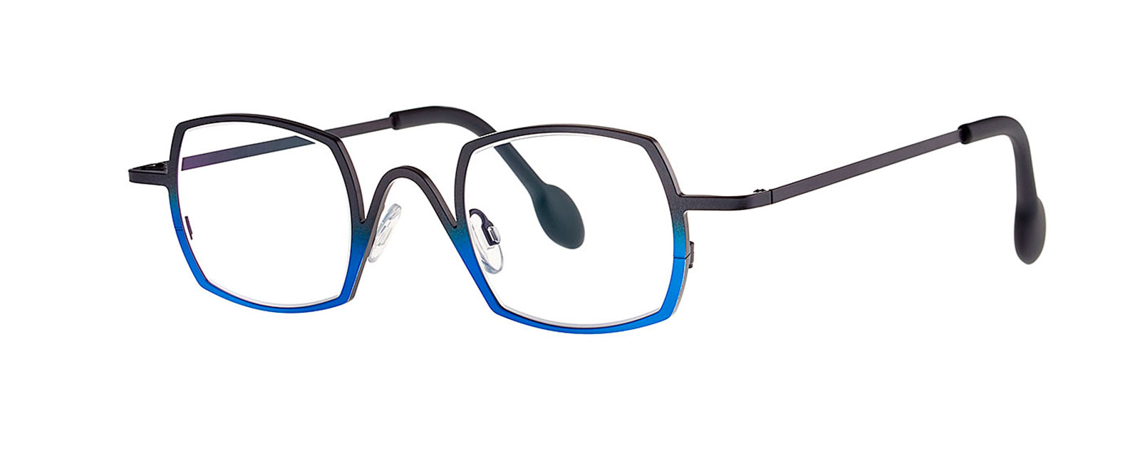black and electric blue