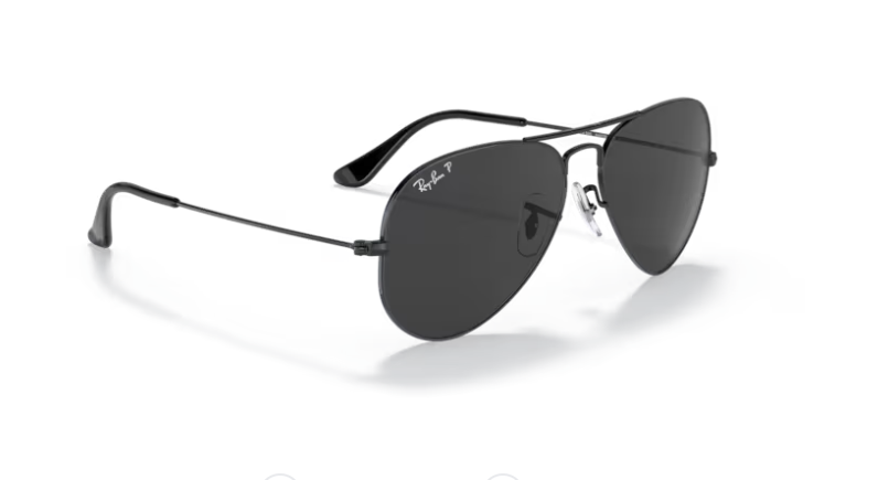 RB3025 (Large Metal) / Black w/ Black